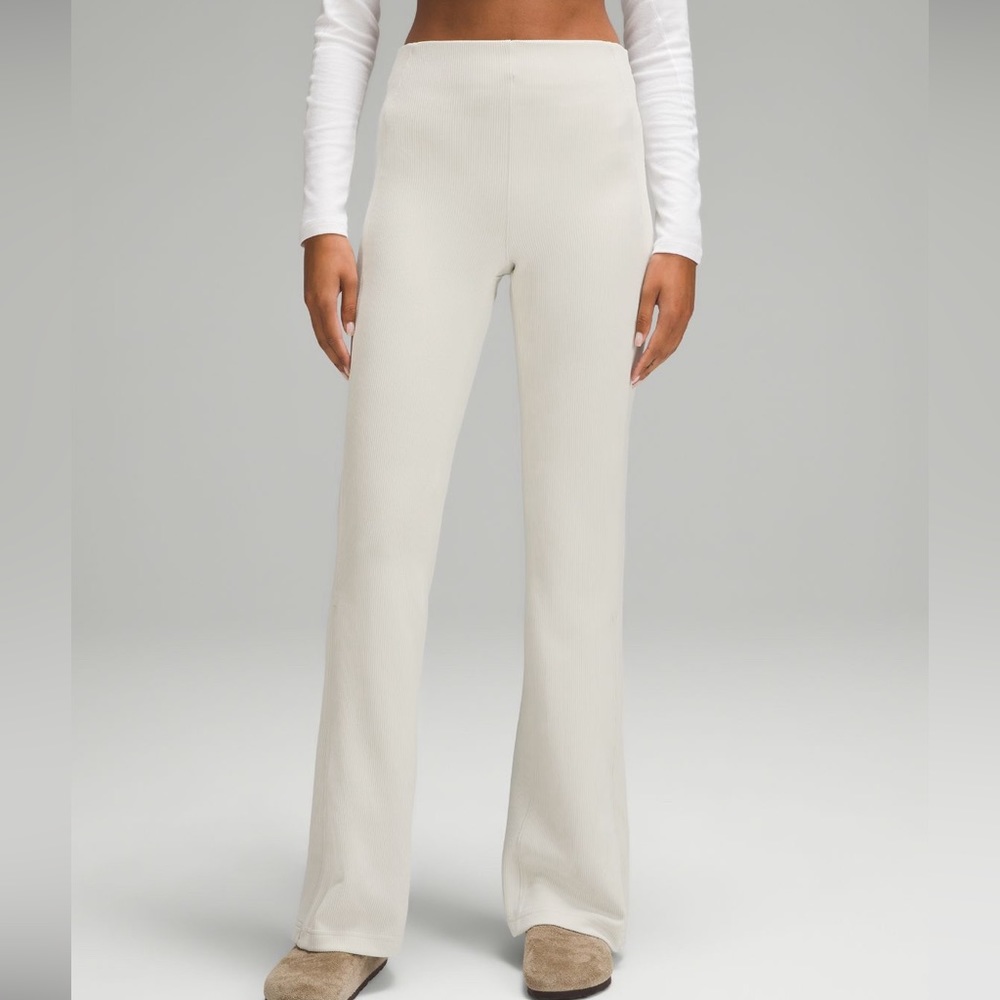 Lululemon Brushed Softstreme Ribbed Zip Flare